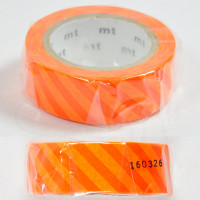 mt Limited Edition Masking Tape [MT01K652] - Stripe Shocking Orange x Orange