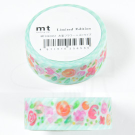 mt Masking Tape x Journal Exhibition Limited Edition MT01K1657 - Watercolor Flower