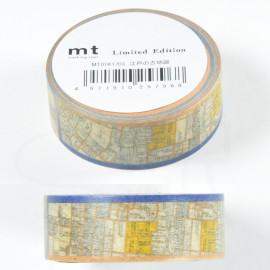 mt Masking Tape Limited Edition MT01K1703 - Old Map of Edo