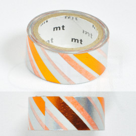 mt Lab - Foil Masking Tape [MT01K1041] - Stripe Sunshine Orange