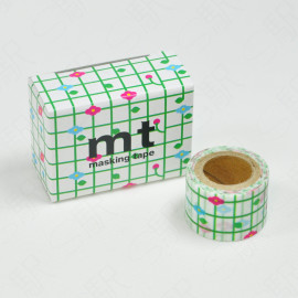 mt Mame Mame Masking Tape INOBUN Shijo [MT01K3458] - Flower Grid