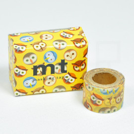 mt Mame Mame Masking Tape [MT01K2233] - Owl Dots