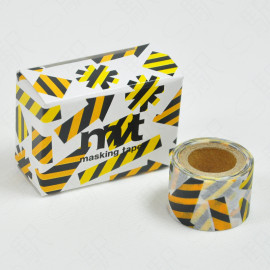 mt Masking Tape (Mame Mame Tape) 100th Anniversary at Moji Akarenga Place [MT01K3361] - Warning Color Graphics
