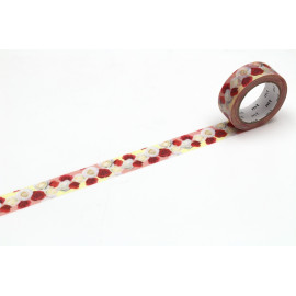mt Masking Tape - mt Christmas with UMEDA SOUQ 2020 - MT01K1897 "Red and White Roses" mt Masking Tape - mt Christmas with UMEDA SOUQ 2020 - MT01K1897 "Red and White Roses"
