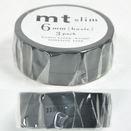 mt Slim Masking Tape Set [MTSLIM22] - mt Slim J (Matte Black)