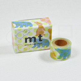 mt Masking Tape in Box MT01K1828 - Animal Stamp (Hakata Hankyu Stationery Store Limited)