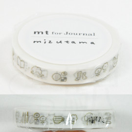 mt × Journal Exhibition Artist Tape Mizutama [MT01K2381] Illustration Monochrome