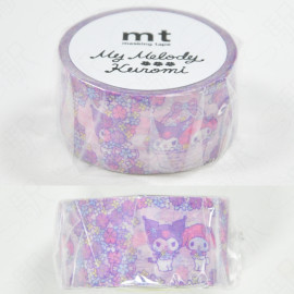 mt x Sanrio Masking Tape [MT01K4144] My Melody and Kuromi - Flowers