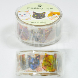 Die-Cut Glitter Masking Tape by Mind Wave - Cats [93013]