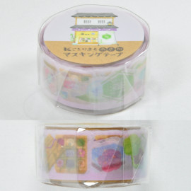 Mind Wave Inc. Die-Cut Masking Tape Kotorimachi Shotengai Street - Sweets Shop