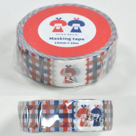 Mizutama Masking Tape x Hachimonjiya - Red