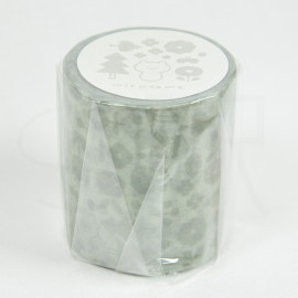 Mizutama Masking Tape 50mm x Hachimonjiya - [hana] Gray