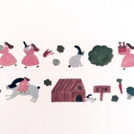 Necktie Masking Tape [mt20-13] - I Want To Have A Rabbit