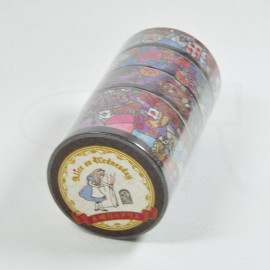Alice in Wonderland [Alice on Wednesday] Masking Tape Set [AA80152] - Stained Glass Flower