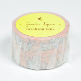 Franche Lippee Masking Tape [AR040-08] - Rabbits