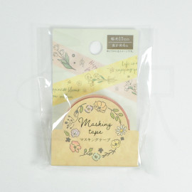 Karinpia Masking Tape [39221] - Flower Pink