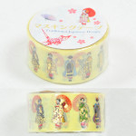 Okuyama Shokai Masking Tape with Gold Foil (Traditional Japanese Design) [AT518] - Maiko