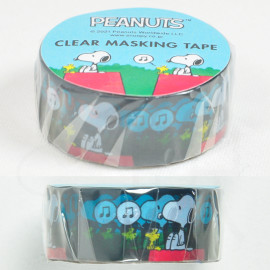 Snoopy Clear Masking Tape by Square Co. Ltd. [PA21-12] - Light Blue