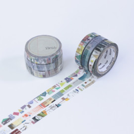 Chamil Garden Slim Masking Tape Set  x Round Top - Colors of Seasons - BYAKUGUN