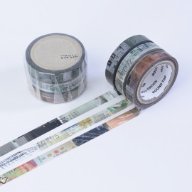 Chamil Garden Slim Masking Tape Set  x Round Top - Colors of Seasons - KUCHIBA MTW-CH286