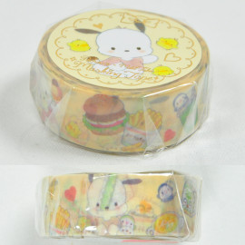 Clothes-Pin Miki Takei x Sanrio Masking Tape [MT-15628] - Pochacco Natural Food