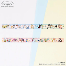 Ensky mofusand x Sanrio Characters Clear Masking Tape 17mm Set Limited Edition