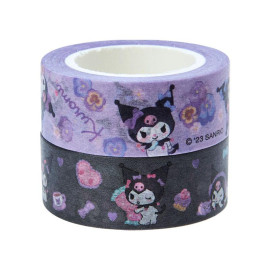 Sanrio Original Paper Tape Set [D734KU] - Kuromi