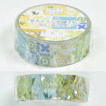 Seitousha Masking Tape 2022SS [MT-084] - Starlight Embroidery Yellow and Green Pattern