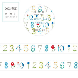 Seitousha Masking Tape 2023 Spring and Summer Series [MT5-008] - Flower Number Usuai