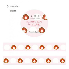 Seitousha Masking Tape Spring/Summer 2025 [MT5-510] - Strawberry Daifuku