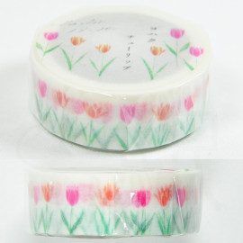 Yohaku Masking Tape [Y-124] - Tulips