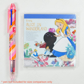 Afternoon Tea Square Memo Pad x Disney - Alice in Wonderland [FL03] - Light Blue