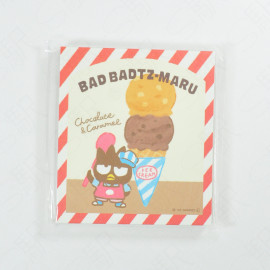 Sanrio BLOCK Memo Pad Hapidanbui Ice Cream Shop - Badtz-Maru Chocolate & Caramel (LOFT Limited)