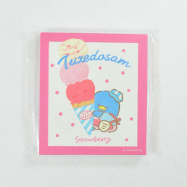 Sanrio BLOCK Memo Pad Hapidanbui Ice Cream Shop - Tuxedosam Strawberry (LOFT Limited)