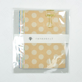 Mizushima IROIRO Memo Pad [MP1R-MZ] - Dots and Stripes