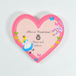 Alice in Wonderland Heart-Shape Mini Memo Pad