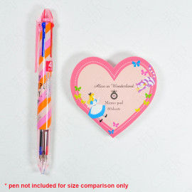 Alice in Wonderland Heart-Shape Mini Memo Pad