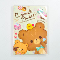 Q-lia Book-Style Memo Pad [Caramel Pocket]