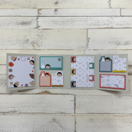 Miffy Book-Style Sticky Notes by Square (Miffy Meets Maruko Series) [BW22-9] - Ethnic Pattern