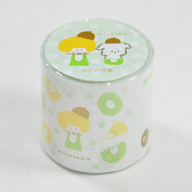 Papier Platz Roll Sticky Notes x mizutama [35-254] - Kiwi Fruit