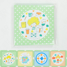 Sun-Star Stationery Square Memo Pad X mizutama [S2846896] - Green