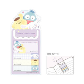 Crux Clear Bookmark and Sticky Notes x Sanrio Characters [CR 116327] - Purple