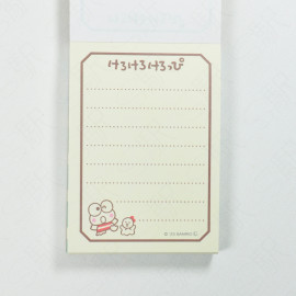 Sanrio Mini Memo Pad - Keroppi Fancy Retro