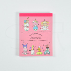 Sanrio Mini Memo Pad - Sanrio Characters Vertical