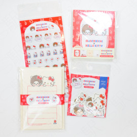 Furukawashiko Clear Sticker Sheet x Monchhichi and Sanrio Hello Kitty 50th Anniversary [QS252] - Standard A
