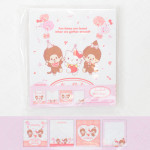 Furukawashiko Square Memo Pad x Monchhichi and Sanrio Hello Kitty 50th Anniversary [LM290] - Party B
