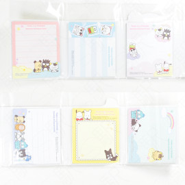 CRUX Tama and Friends x Sanrio Characters Book-Style Pata-Pata Mini Memo Pad [CR130202] - Pink