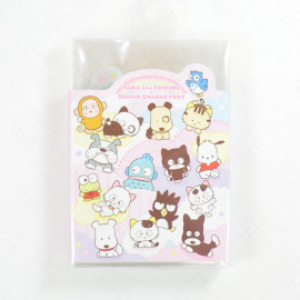 CRUX Tama and Friends x Sanrio Characters Book-Style Pata-Pata Mini Memo Pad [CR130202] - Pink