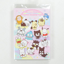Marimocraft Tama and Friends x Sanrio Characters Book-Style Pata-Pata Mini Memo Pad [TFSR-028] - Pink