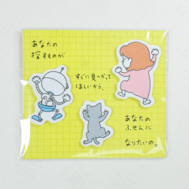 Shinsuke Yoshitake Die Cut Sticky Notes [Girl]